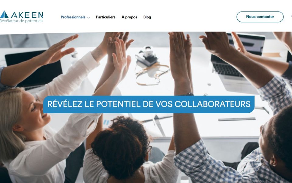 Homepage site web AKEEN